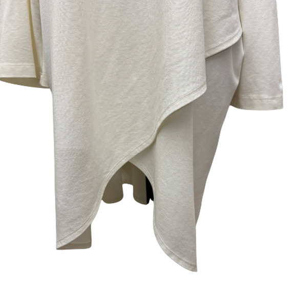 Bryn Walker Lavinia Knit Jersey Cowl Neck 3/4 Sleeve Crossover Hem Tunic Size 3X - Picture 11 of 12